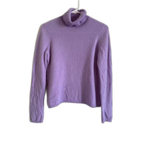 Charter Club Luxury Cashmere Purple Turtleneck Sweater
